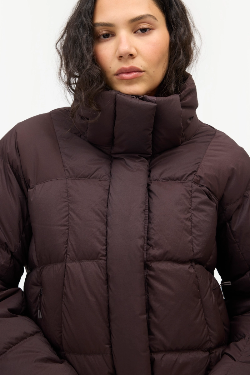 Dark brown Louise Down Jacket